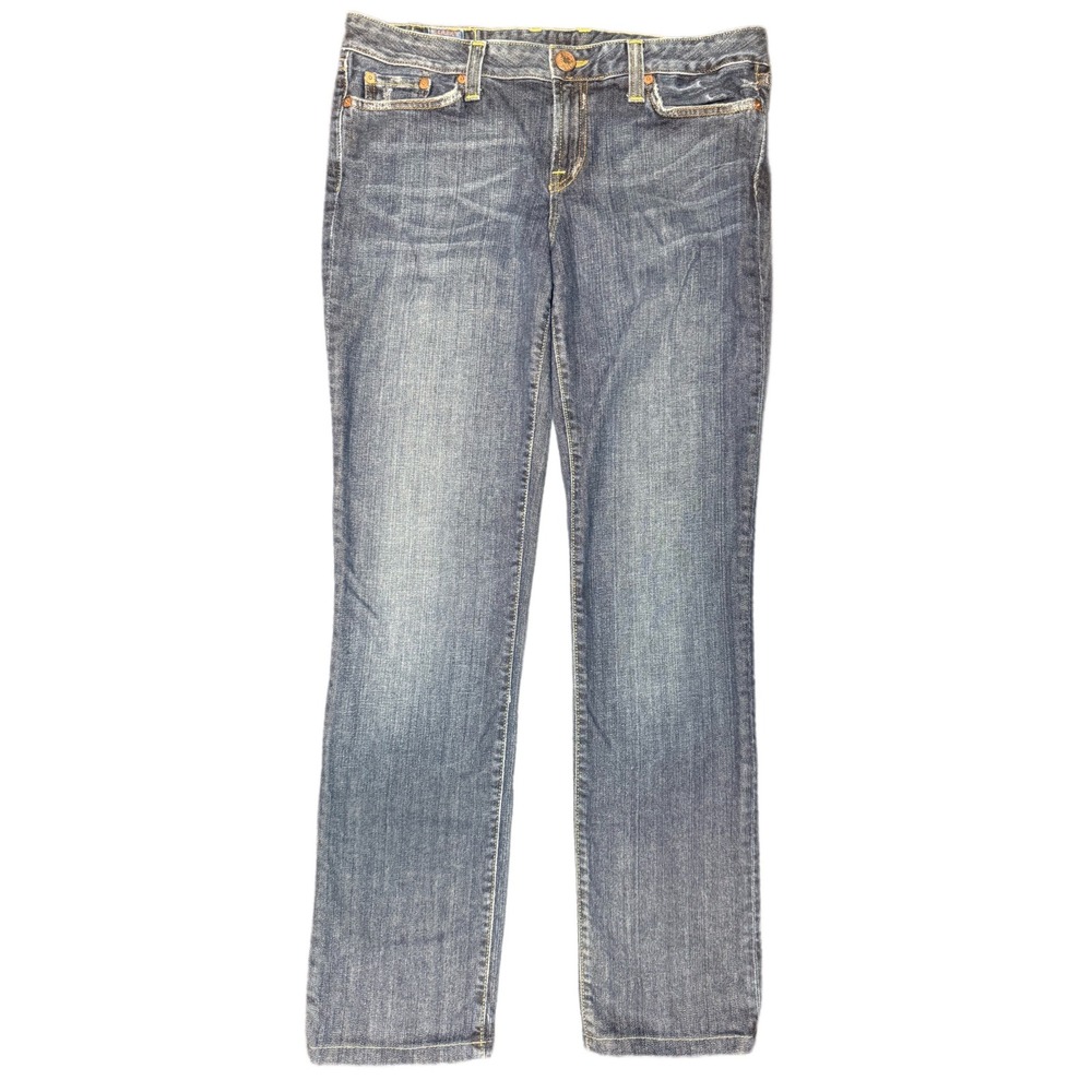 Lucky Brand Lola Straight Jeans Women's Blue Denim Made USA Mid Rise Stretch W29